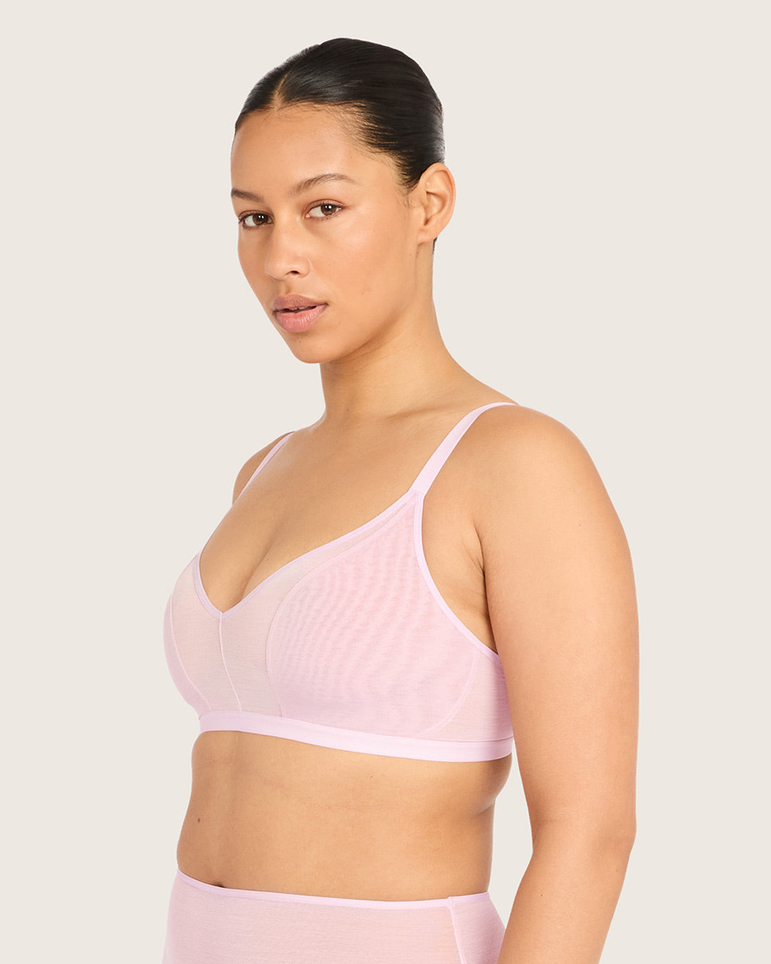 FreeMesh Crop Bralette - Pink Sorbet