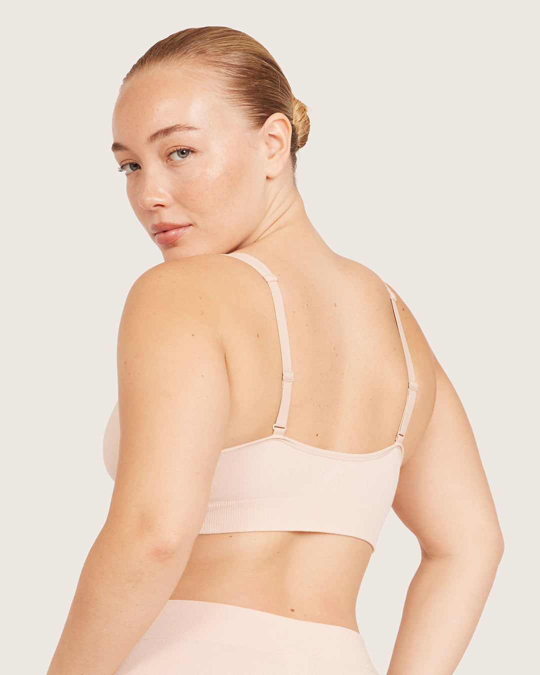 Bamboo Wireless Plunge Bralette in Shell – Boody US