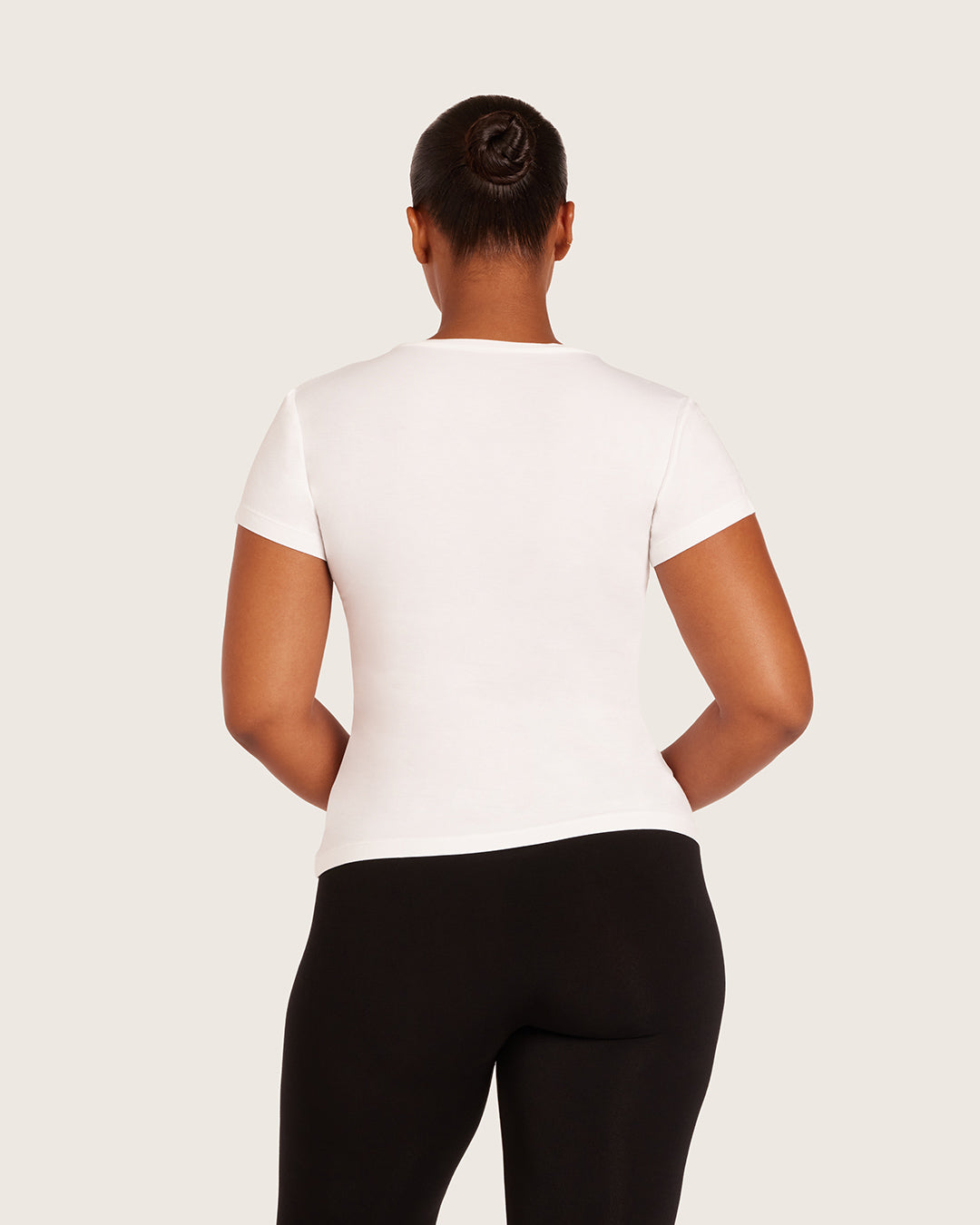 Women's Base Layer V-Neck T-Shirt - White