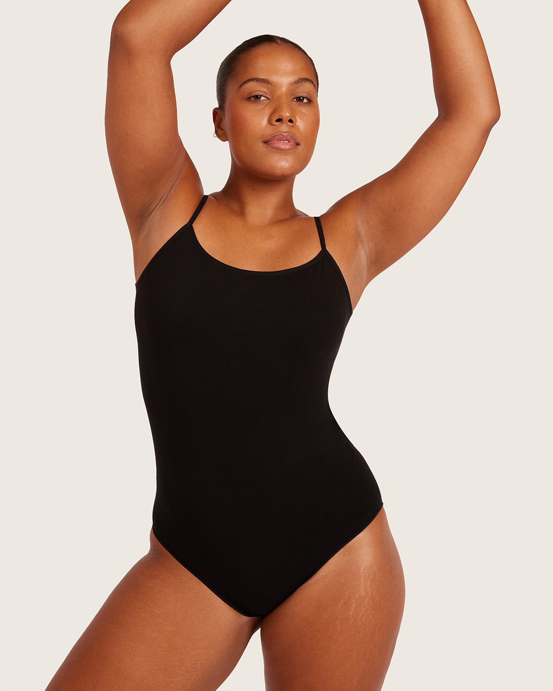 Base Layer Cami Bodysuit - Black