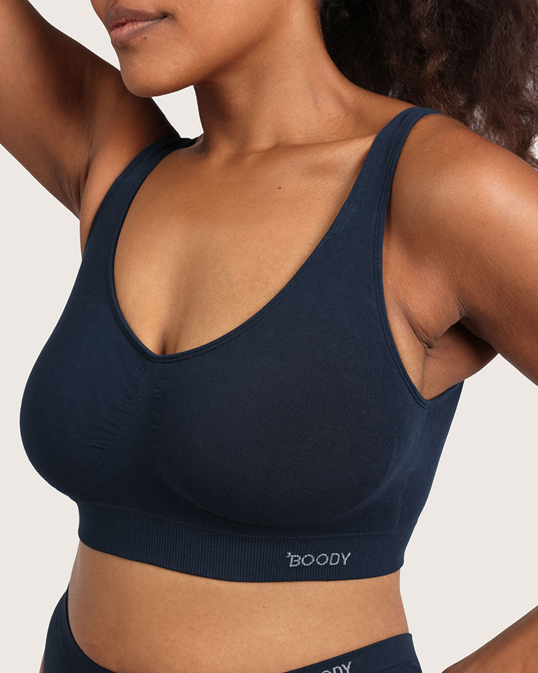 Seamfree Padded Crop Bra - Midnight