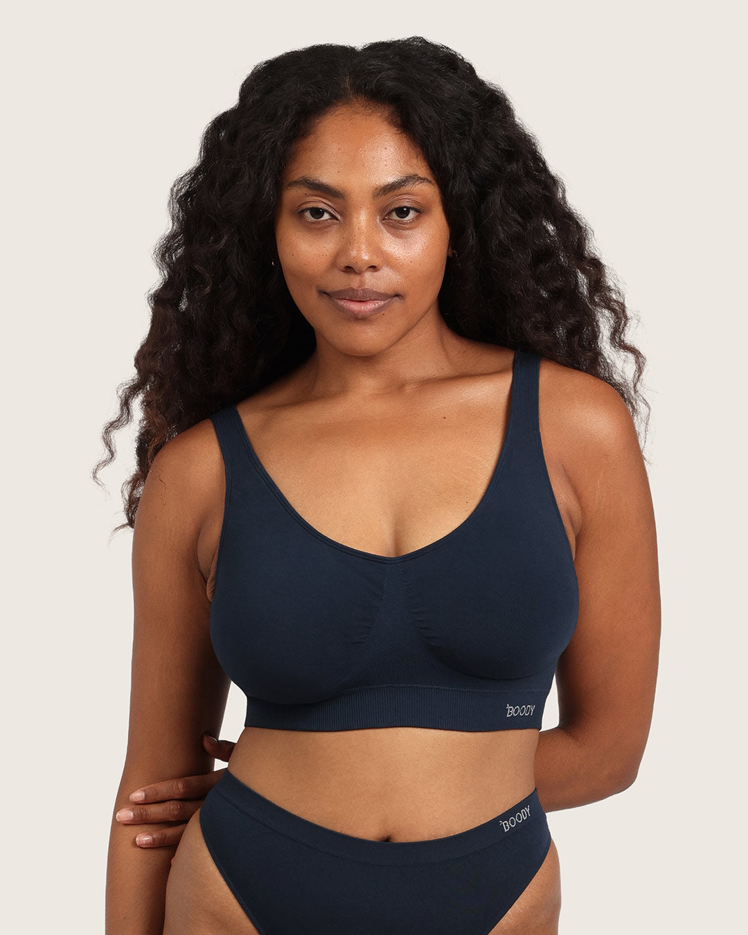 Seamfree Padded Crop Bra - Midnight
