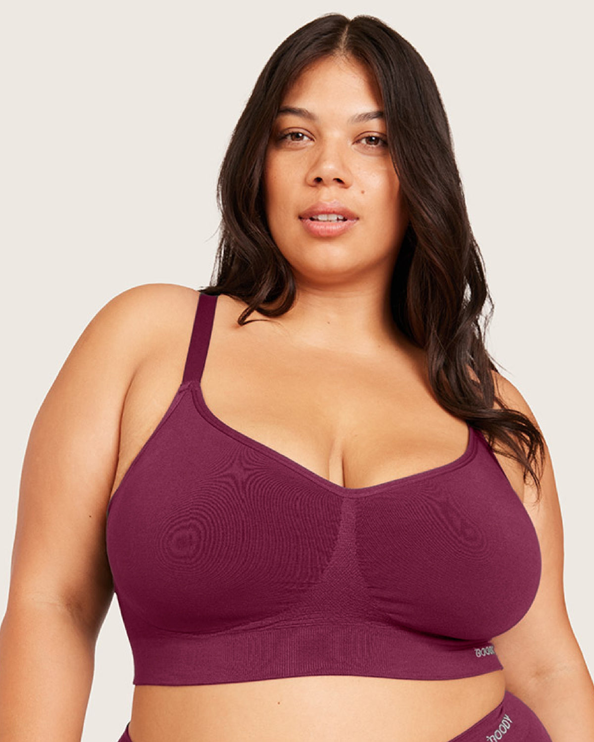 Wireless Full Bust T-Shirt Bra - BCAM Dark Pink