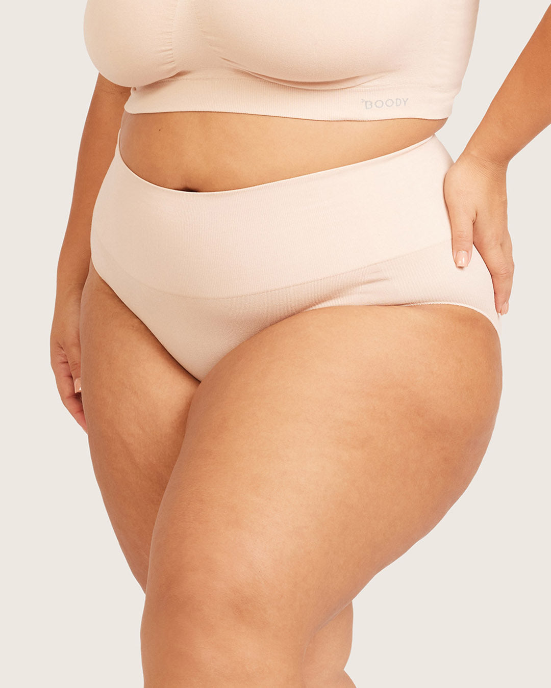 Shaper High Cut Full Briefs - Shell