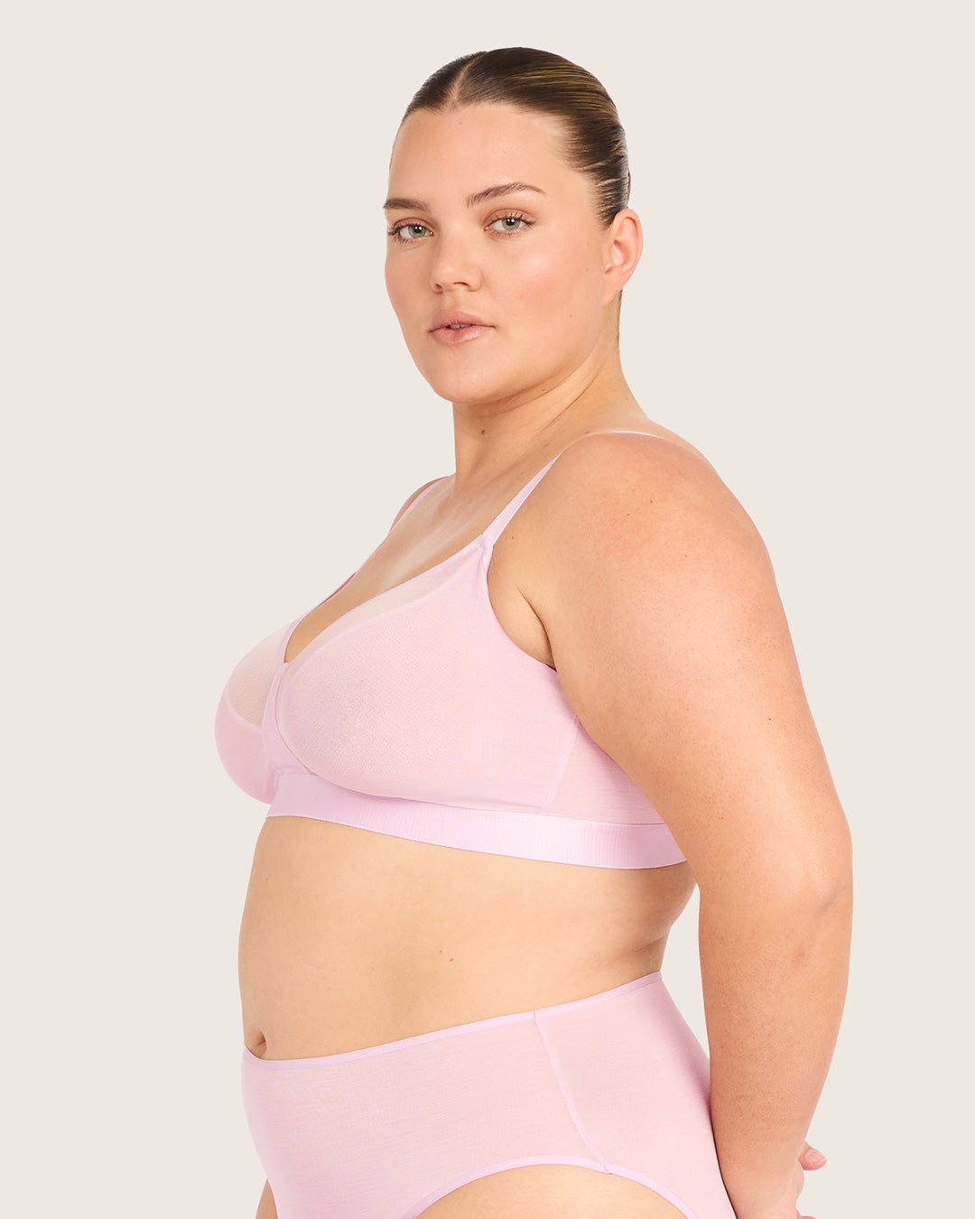 FreeMesh Full Bust Wireless Bra - Pink Sorbet