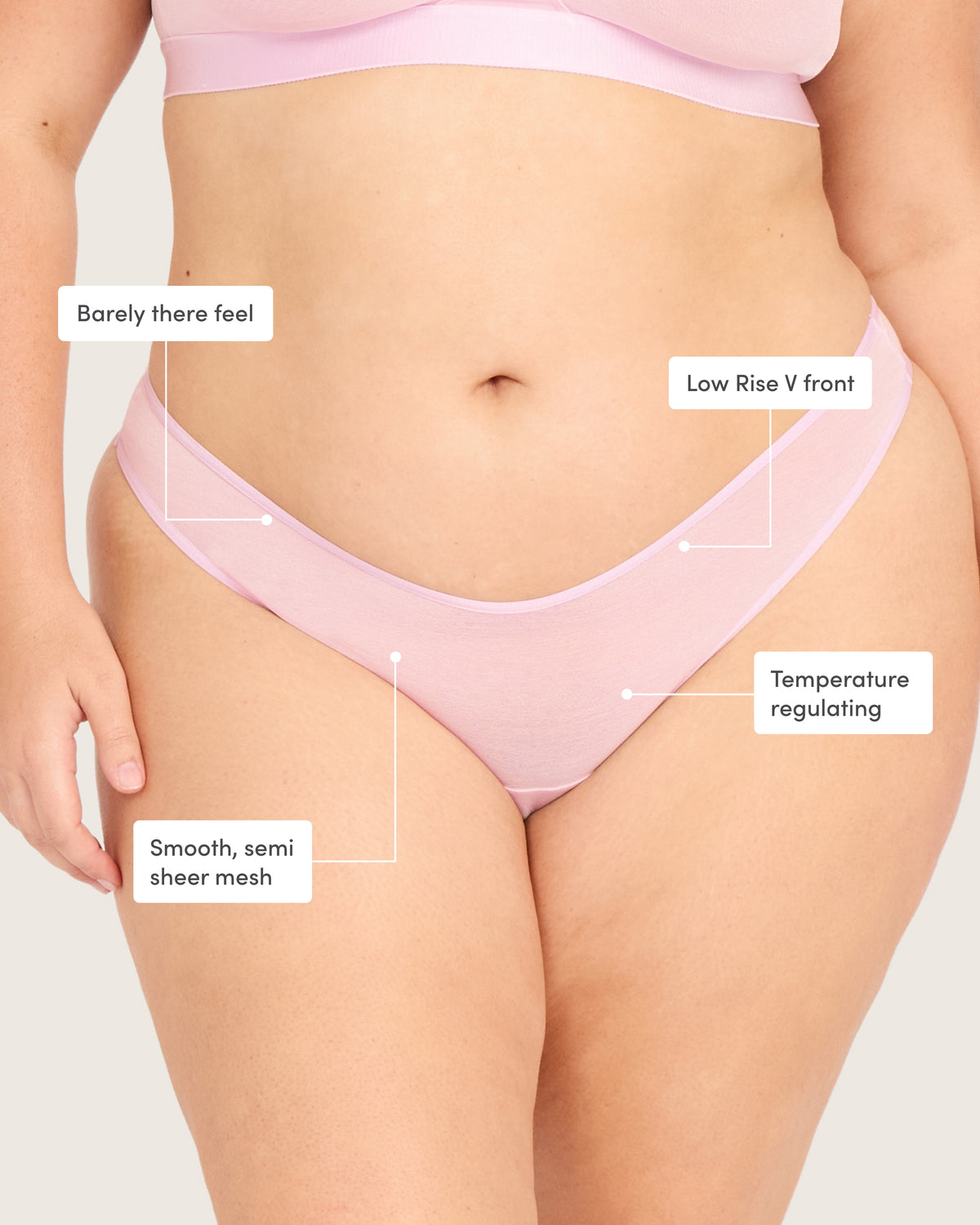 FreeMesh G-String - Pink Sorbet