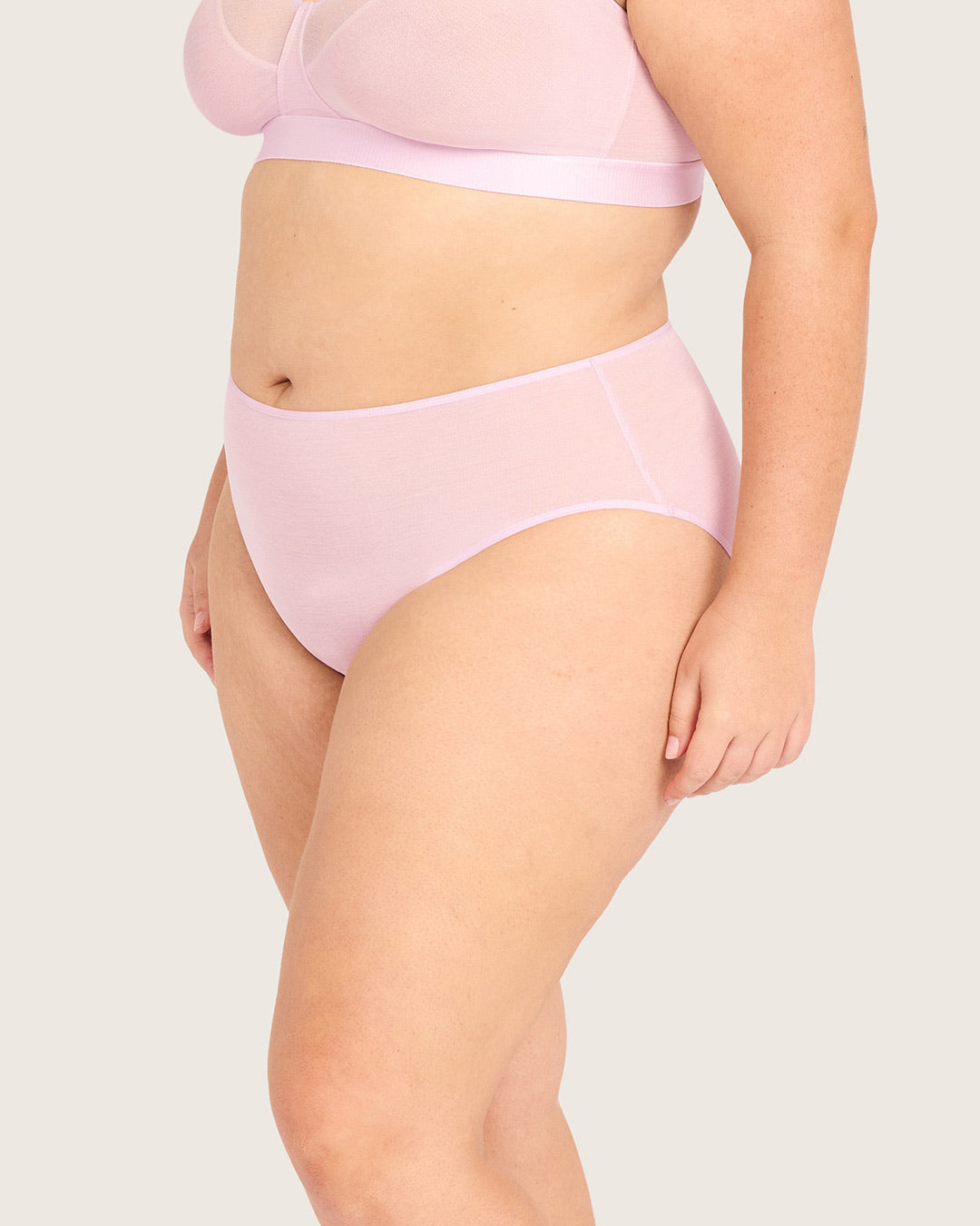 FreeMesh High-Cut Full Briefs - Pink Sorbet