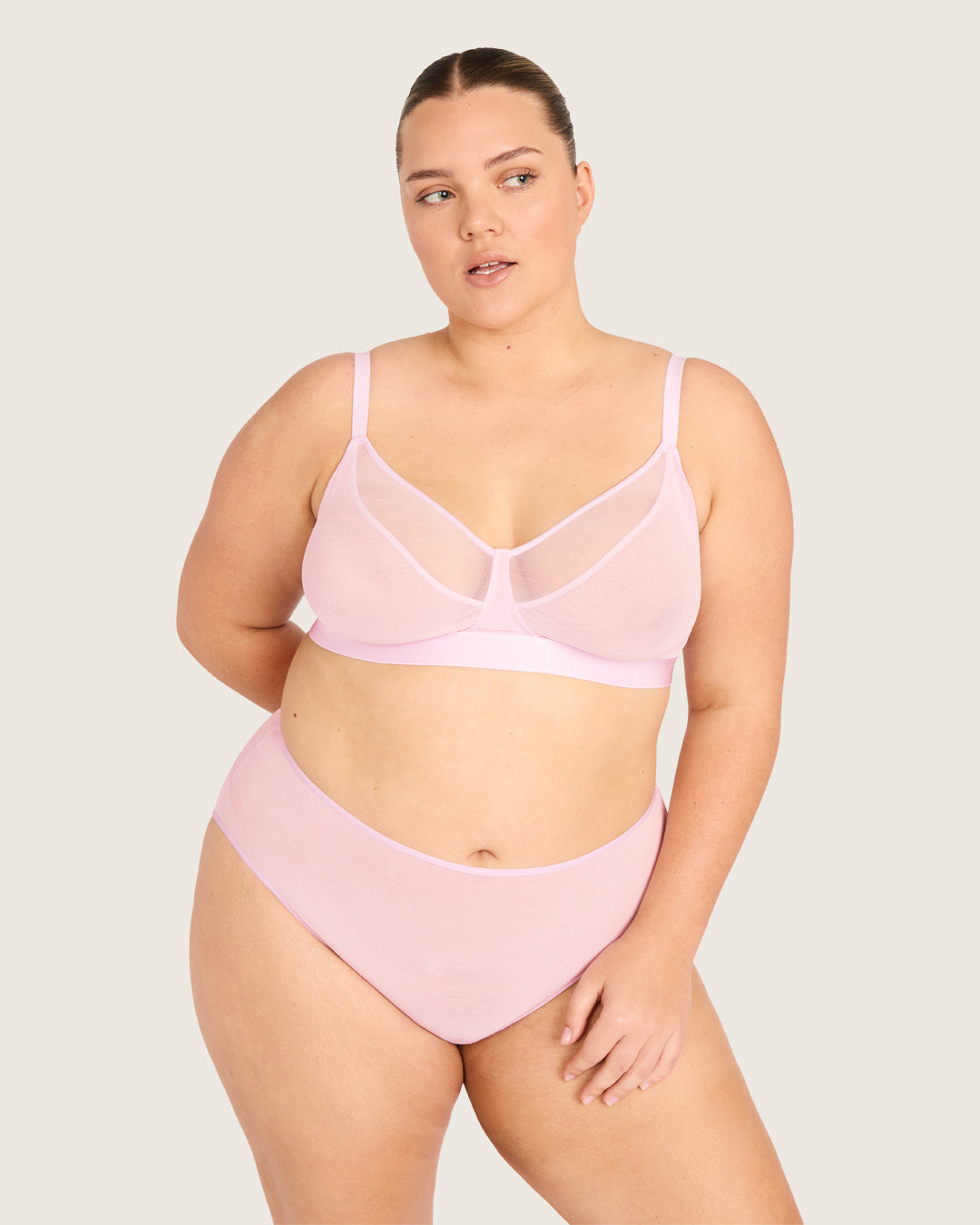 FreeMesh High-Cut Full Briefs - Pink Sorbet