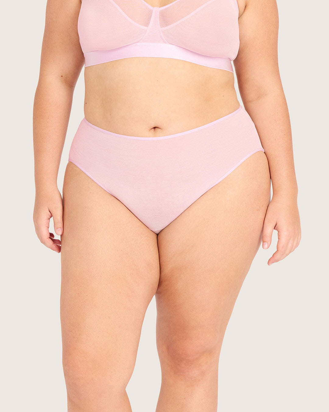 FreeMesh High-Cut Full Briefs - Pink Sorbet