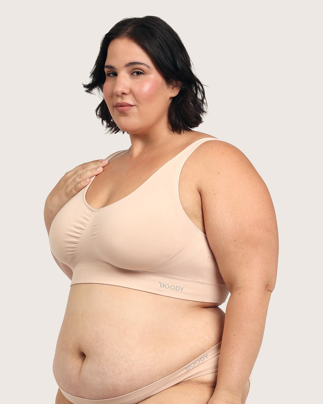Seamfree Padded Crop Bra - Shell