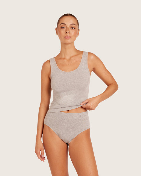 Women's Bamboo Base Layer Tank Top in Light Grey Marl – Boody US