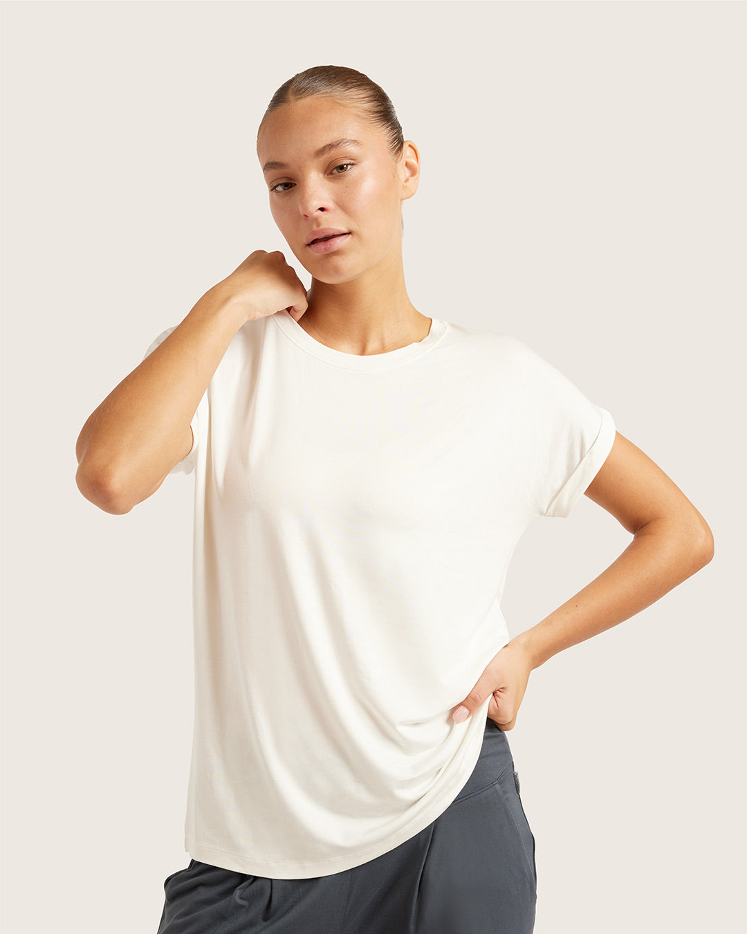 Downtime Lounge Top - Natural White