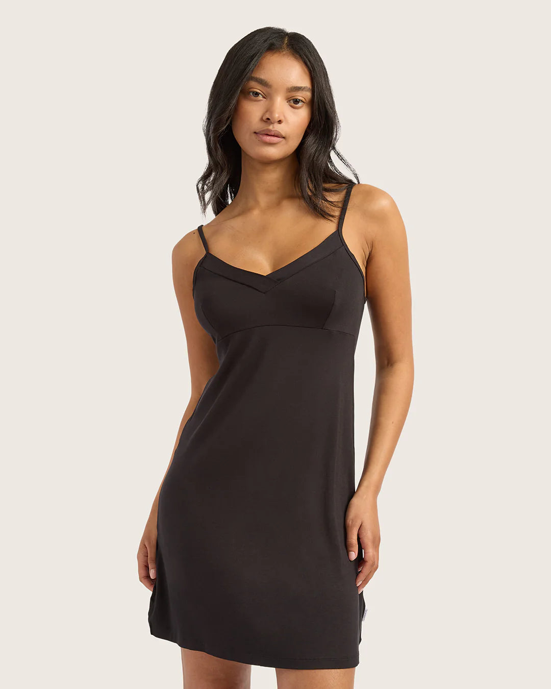 Women's Bamboo Slip Sleep Dress in Storm  Boody US