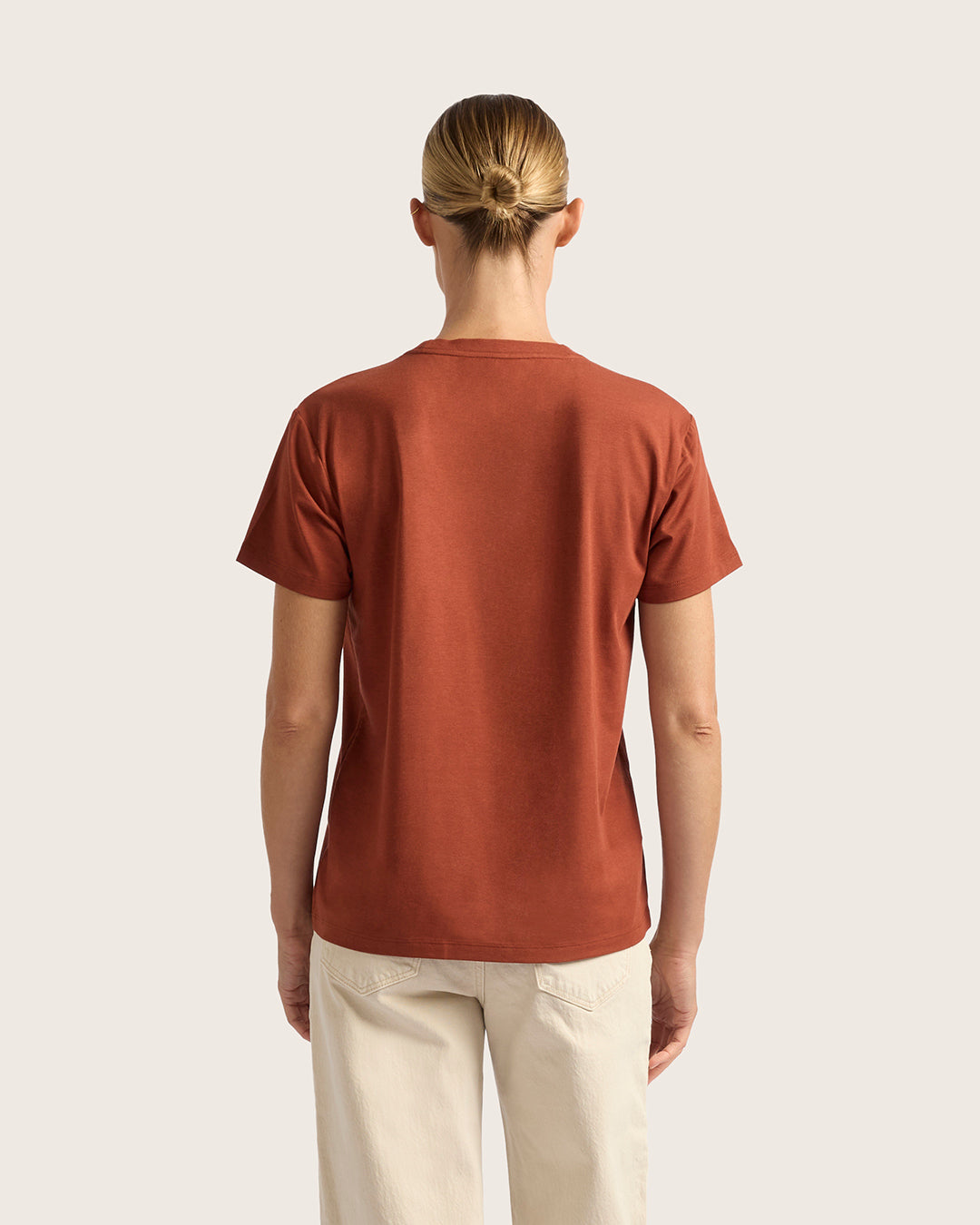 Women's Classic Crew Neck T-Shirt - Rust