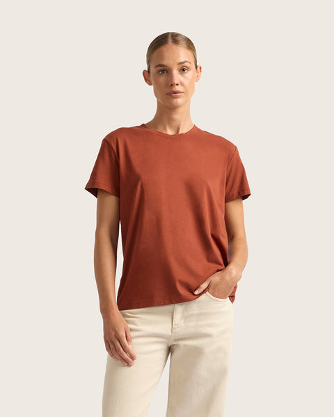 SALSATION wear V-Tshirt カラー:Rust small_B10966_RST_WomensClassic