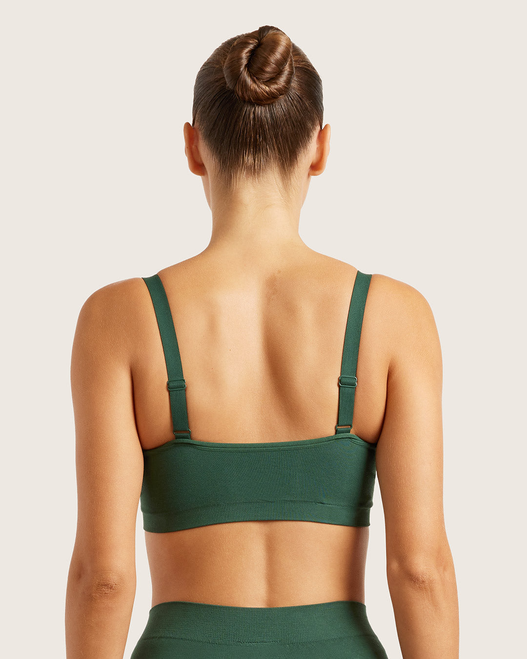 Full Bust Wireless Bra - Emerald Green
