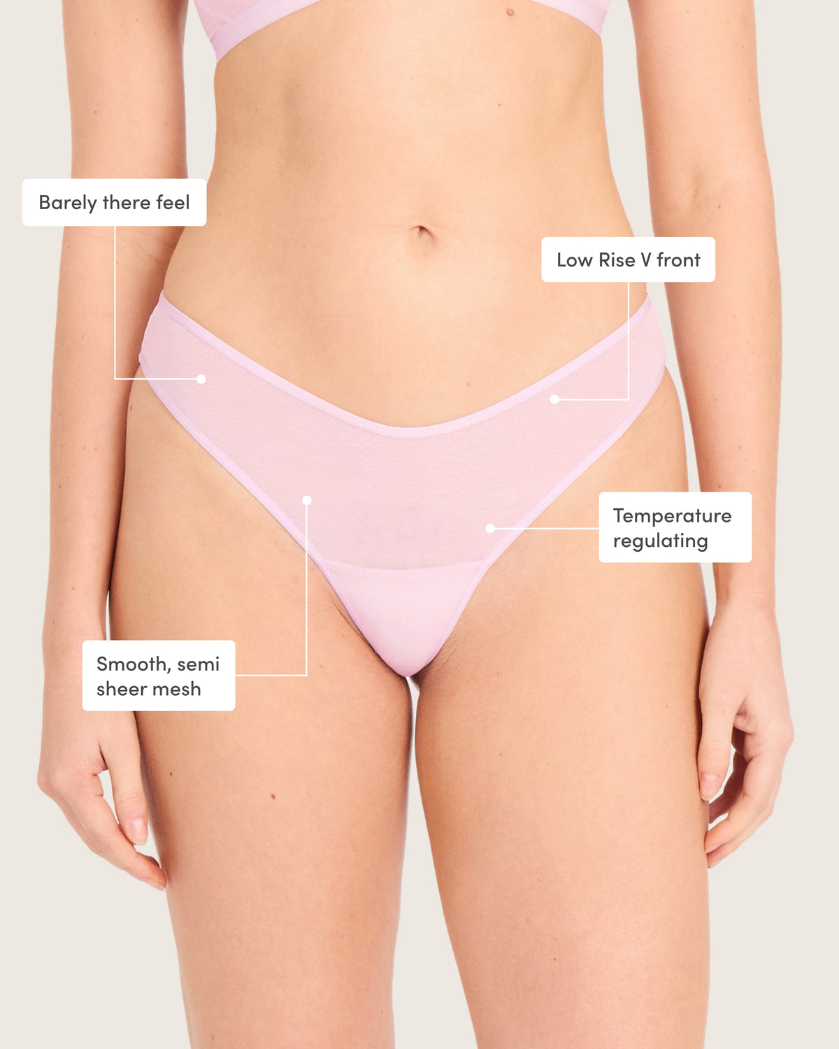 FreeMesh G-String - Pink Sorbet