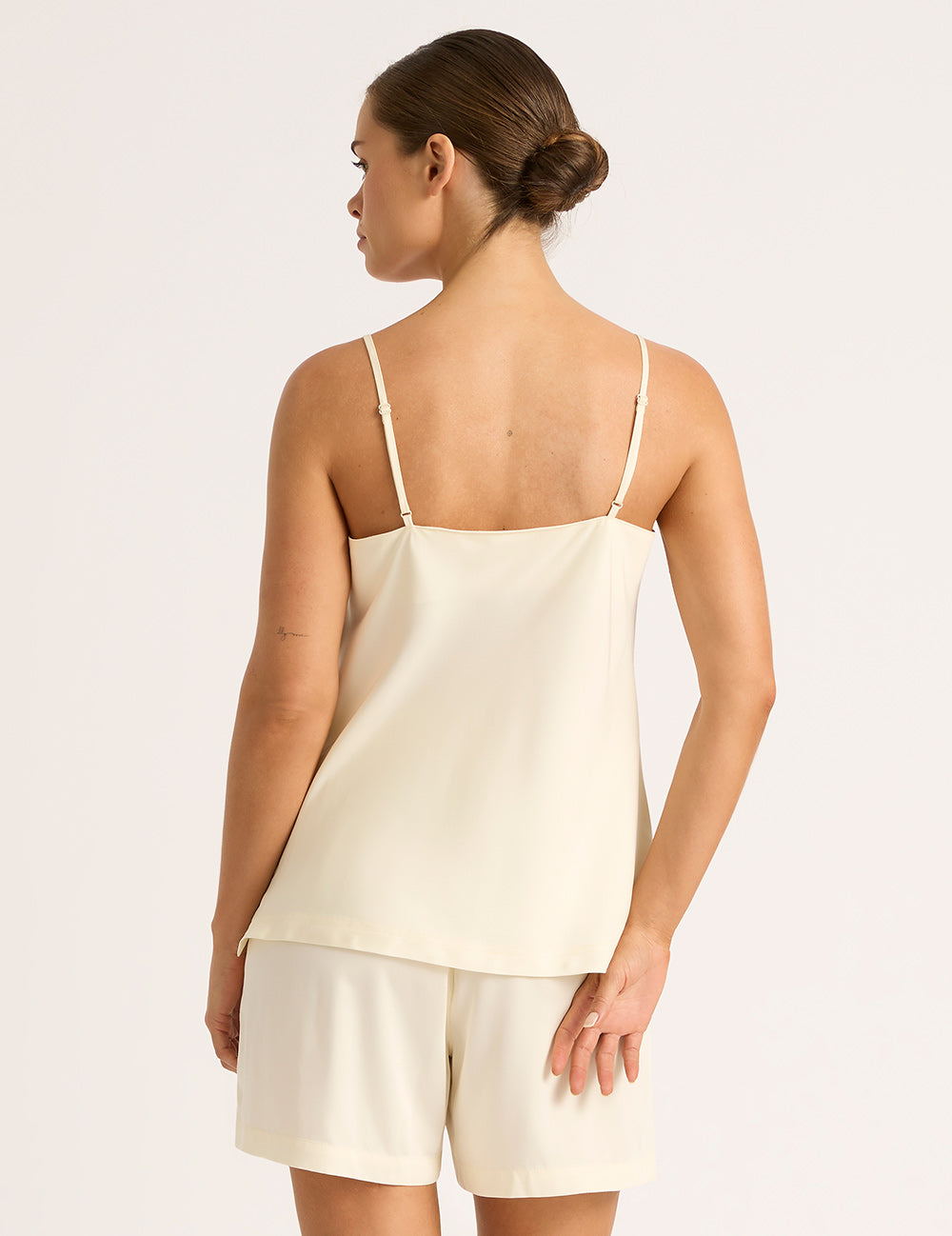 Vegan Silk Cami - Pearl