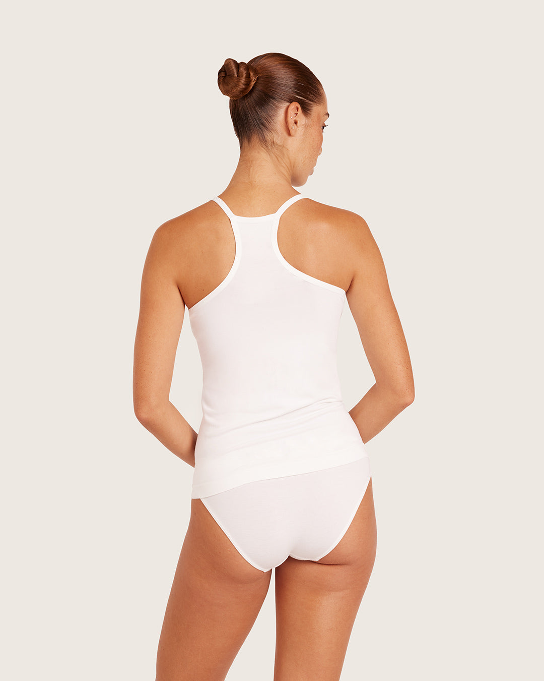 Base Layer Racerback Cami Top - White