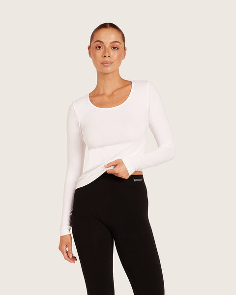 【yo BIOTOP】Long sleeve top small_B60000_WHT_WomensBaseLay