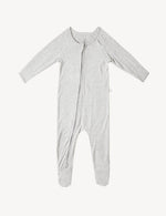 Boody Bamboo Baby Onesie in Light Grey Flat Lay Front