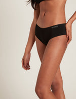 Boody Bamboo Brazilian Bikini Brief Womens Underwear in Black Side View