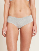 Boody Bamboo Brazilian Bikini Brief Womens Underwear in Light Grey  Front View