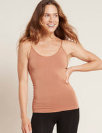 Boody Bamboo Womens Cami Camisole Tank Top Shirt in Nude 2 Front View