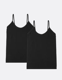 Boody Bamboo 2-pack of Cami Tank Tops in Black
