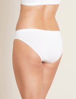 Boody Bamboo Classic Bikini Underwear in White Back  View