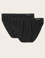 Boody Bamboo 2-pack of Classic Bikini Women's Underwear in Black