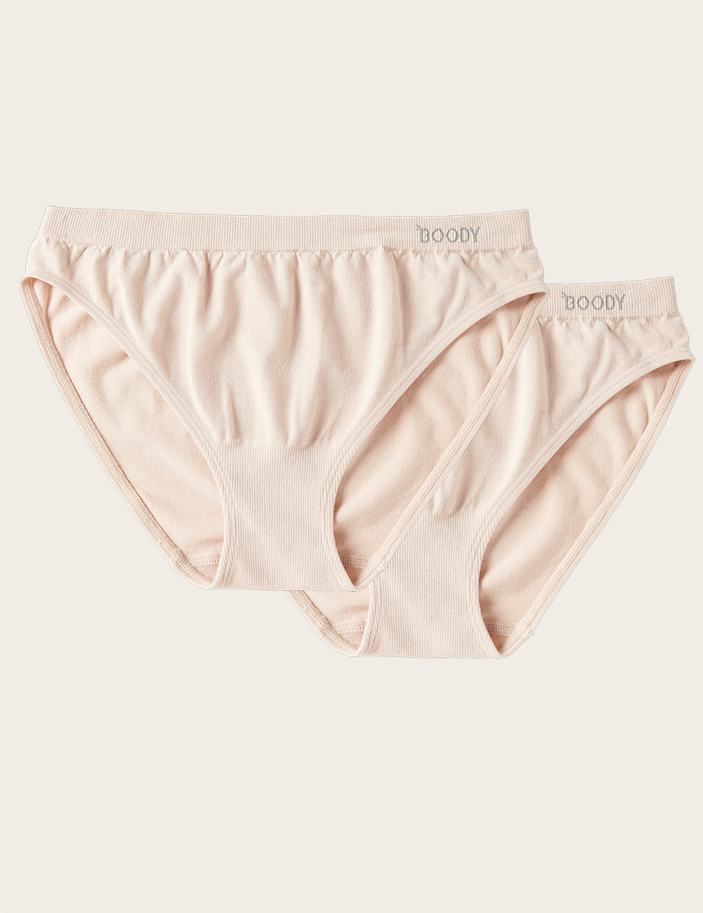 Boody Bamboo 2-pack of Classic Bikini Women's Underwear in Nude 0