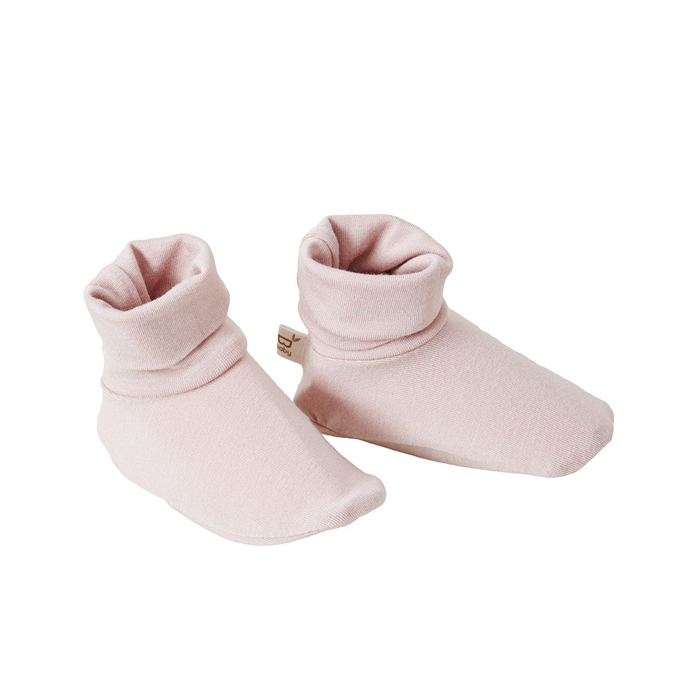 Boody Baby Booties in Light Pink