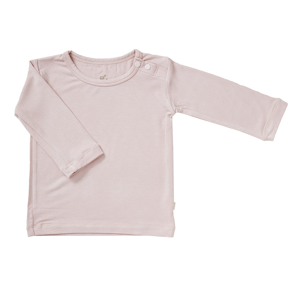 Boody Bamboo Baby Long Sleeve Top in Light Pink Flat Lay