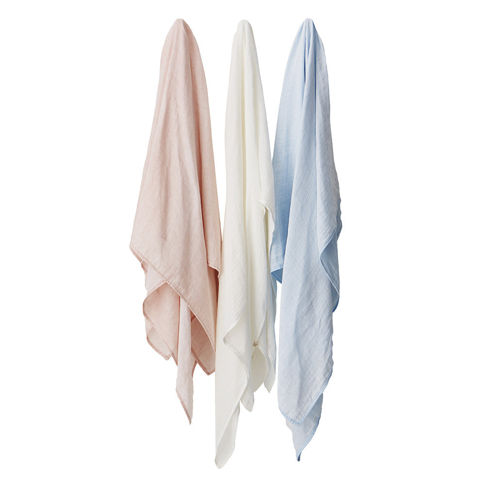Boody Baby Bamboo Muslin Wrap Swaddling Blanket in Assorted Colors