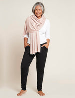 Boody Bamboo Cozy Knit Wrap Scarf in Powder Pink