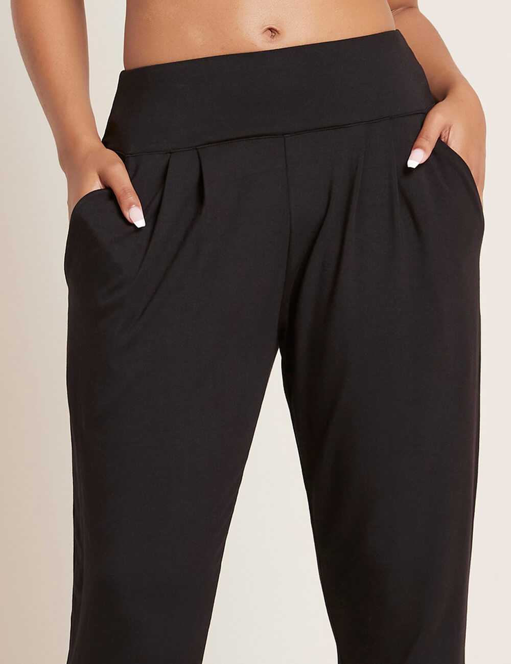 Boody Women's Downtime Lounge Pants in Black Detail