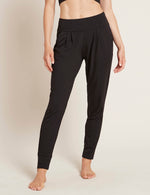 Boody Women's Downtime Lounge Pants in Black Front 2