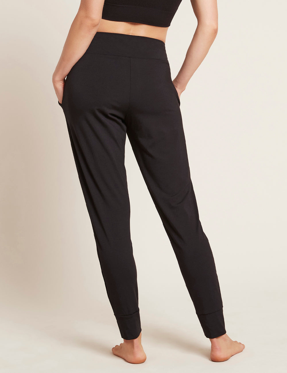 Boody Women's Downtime Lounge Pants in Black Back 2