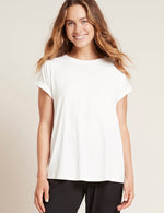 Boody Women's Downtime Lounge Top in White Front
