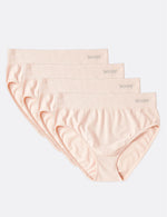 Boody Bamboo 4-pack of Full Brief Women's Underwear in Nude