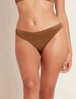 Boody Bamboo G-String Thong Womens Underwear in Nude 4 Front View