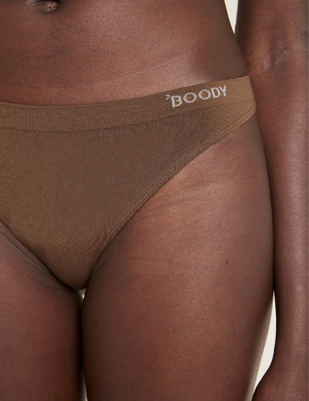 Boody Bamboo G-String Thong Womens Underwear in Nude 6 Close Up