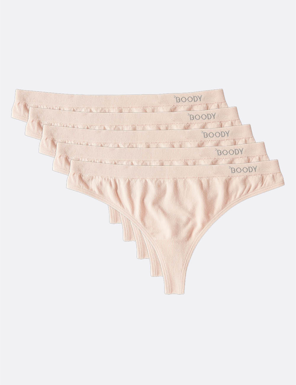 Boody Bamboo 5-pack Women's G-String Underwear in Nude