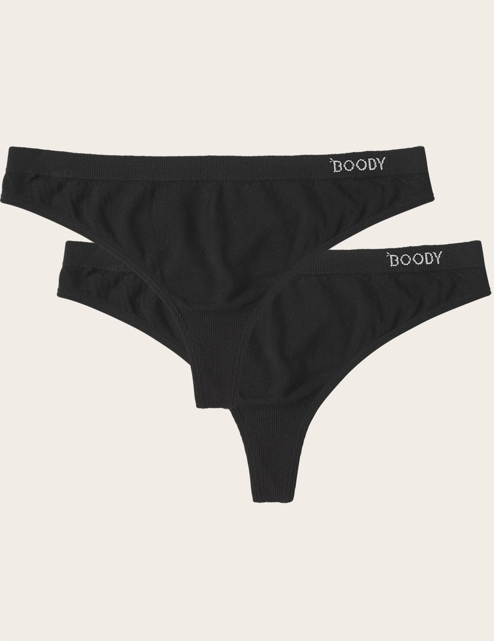 Boody Bamboo 2-pack of G-String Women's Underwear in Black