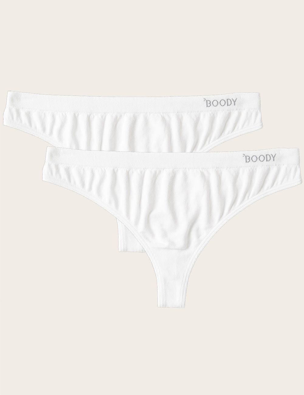 Boody Bamboo 2-pack of G-String Women's Underwear in white
