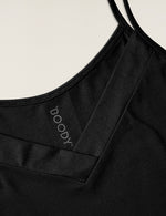 Boody Women's Goodnight Sleep Cami in Black Detail