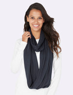 Boody Bamboo Infinity Scarf in Storm Front View