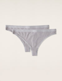 Boody Bamboo 2-pack Lyocell G-String Women's Underwear in Mist Gray