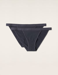 Boody Bamboo 2-pack Lyocell High Cut Bikini Women's Underwear in Storm Gray